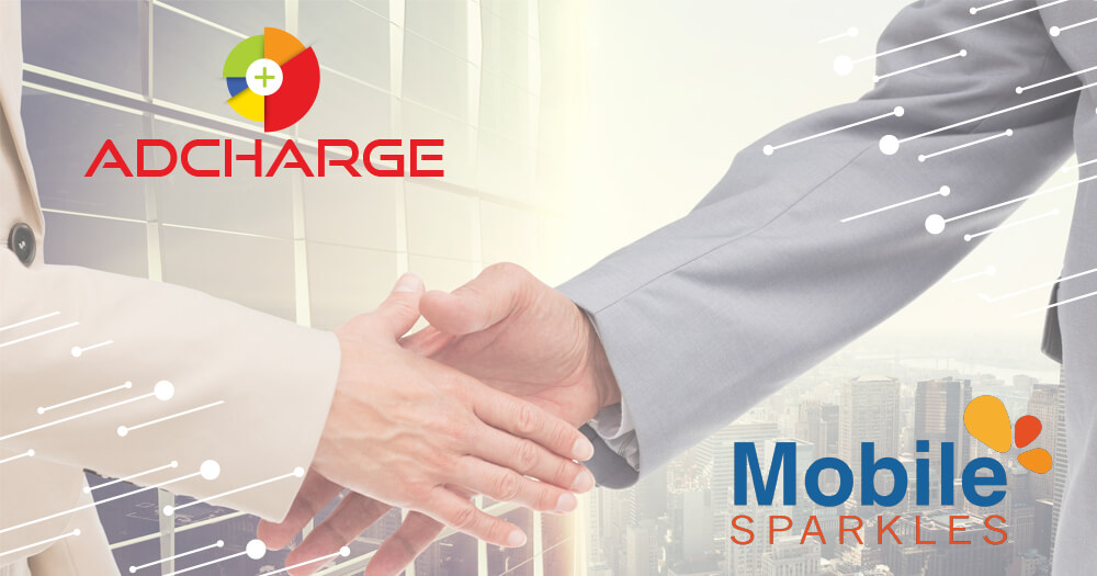 AdCharge media platform for mobile advertising in a Partnership with Mobile Sparkles